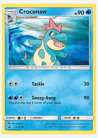 Croconaw — catalogusbeeld