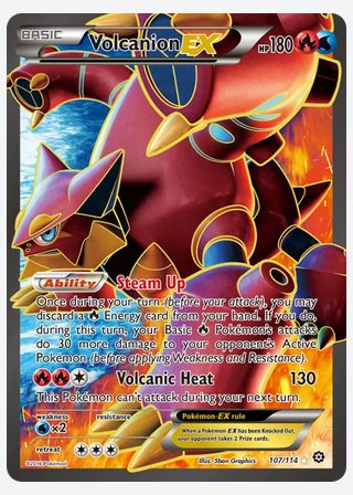 Volcanion EX — catalogusbeeld