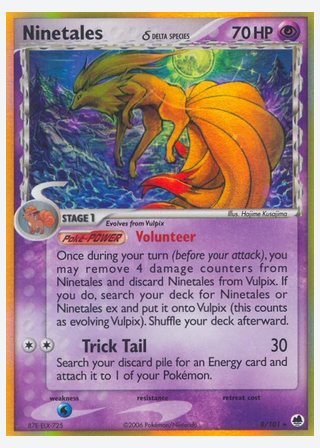Ninetales δ — catalogusbeeld