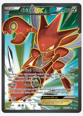 Scizor EX — catalogusbeeld