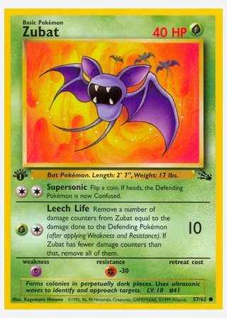 Zubat — catalogusbeeld