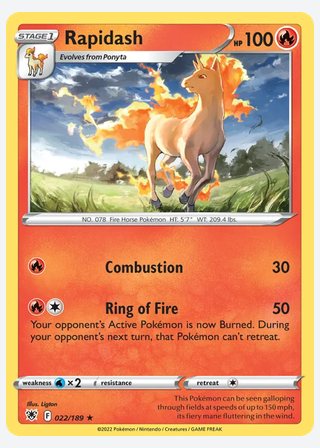 Rapidash — catalogusbeeld