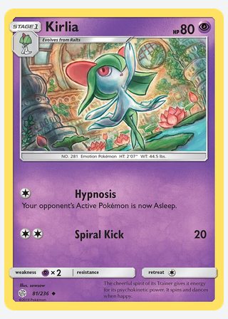 Kirlia — catalogusbeeld