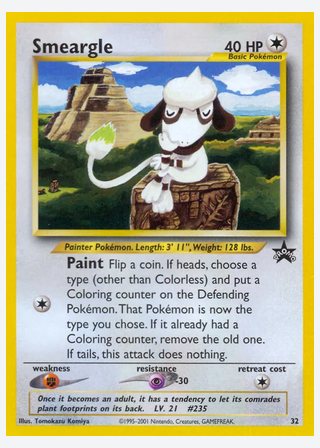 Smeargle — catalogusbeeld