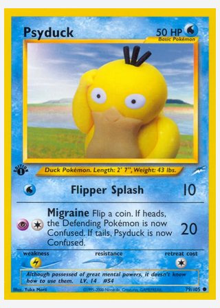 Psyduck — catalogusbeeld