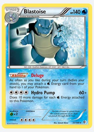 Blastoise — catalogusbeeld