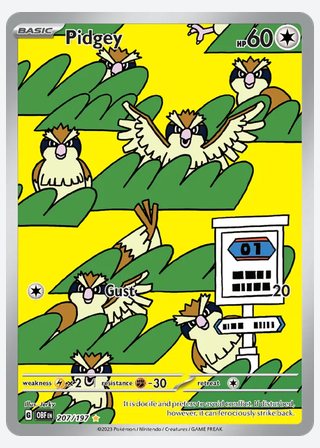 Pidgey — catalogusbeeld