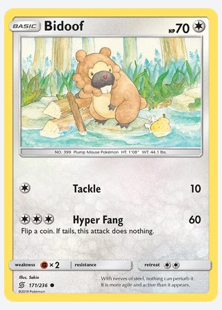 Bidoof — catalogusbeeld