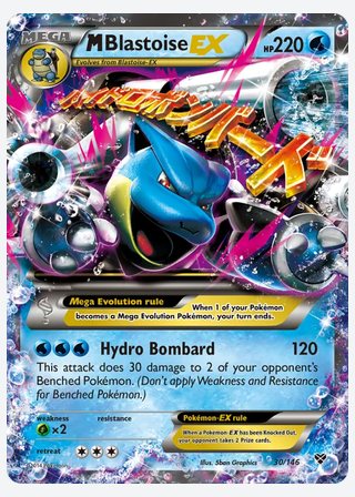 M Blastoise EX — catalogusbeeld