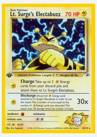 Lt. Surge's Electabuzz — catalogusbeeld