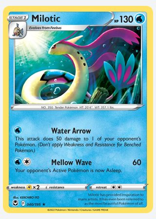 Milotic — catalogusbeeld