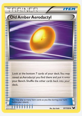 Old Amber Aerodactyl — catalogusbeeld