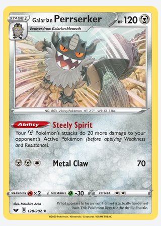 Galarian Perrserker — catalogusbeeld