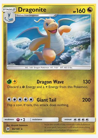 Dragonite — catalogusbeeld