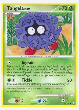 Tangela — catalogusbeeld