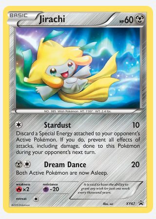 Jirachi — catalogusbeeld