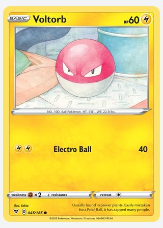 Voltorb — catalogusbeeld
