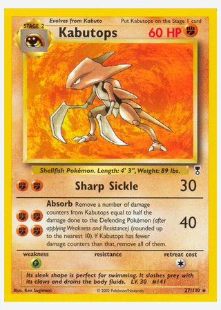 Kabutops — catalogusbeeld