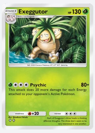 Exeggutor — catalogusbeeld