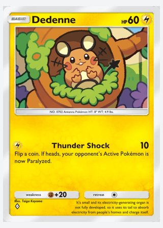 Dedenne — catalogusbeeld