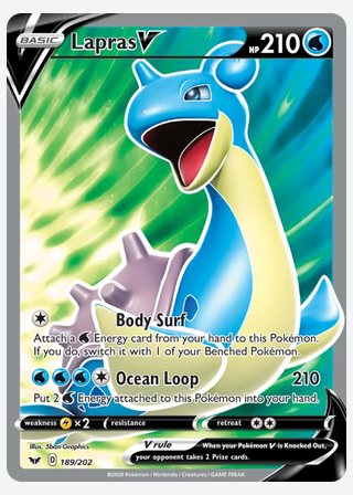 Lapras V — catalogusbeeld