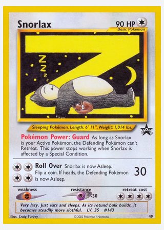 Snorlax — catalogusbeeld