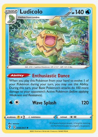 Ludicolo — catalogusbeeld