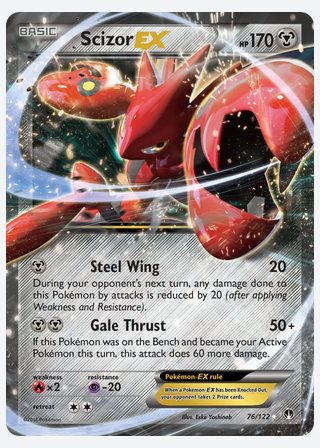 Scizor EX — catalogusbeeld