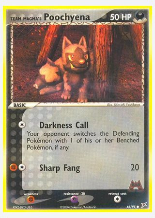 Team Magma's Poochyena — catalogusbeeld