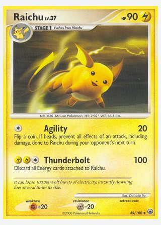 Raichu — catalogusbeeld