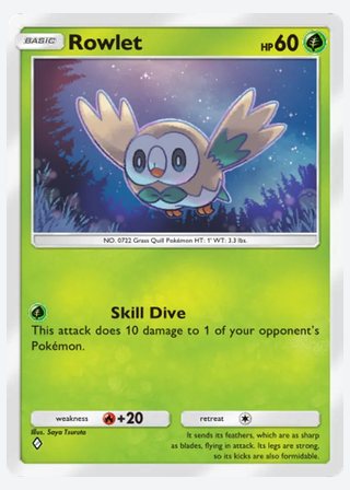 Rowlet — catalogusbeeld