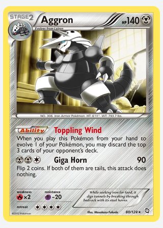 Aggron — catalogusbeeld