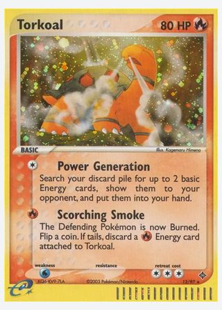 Torkoal — catalogusbeeld