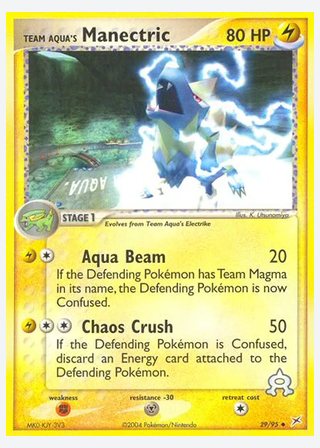 Team Aqua's Manectric — catalogusbeeld