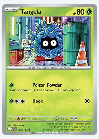 Tangela — catalogusbeeld