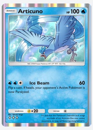 Articuno — catalogusbeeld