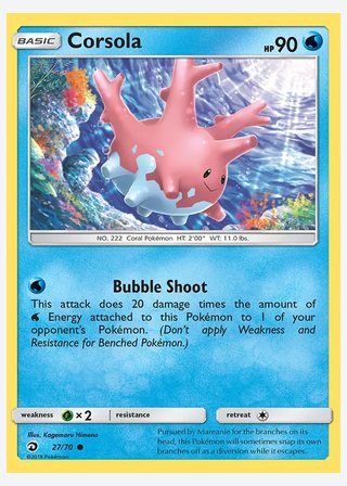 Corsola — catalogusbeeld