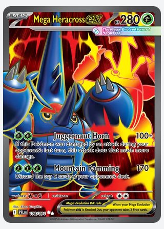 Mega Heracross ex — catalogusbeeld