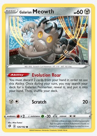 Galarian Meowth — catalogusbeeld