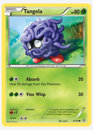 Tangela — catalogusbeeld