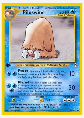 Piloswine — catalogusbeeld
