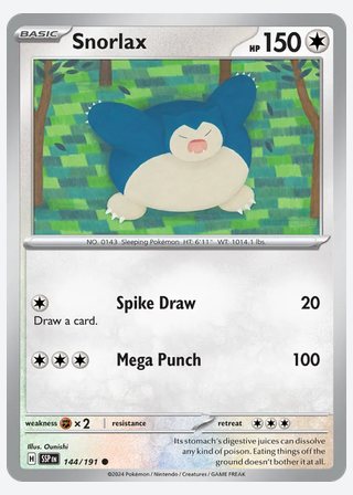 Snorlax — catalogusbeeld