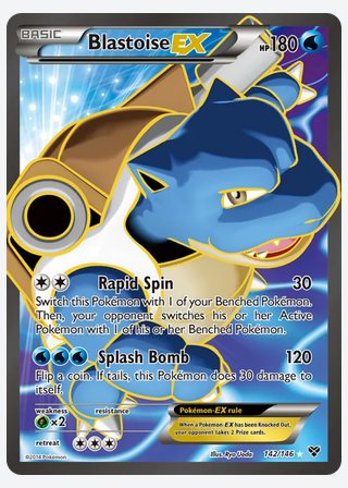 Blastoise EX — catalogusbeeld