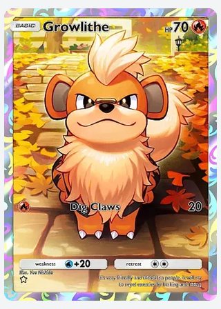 Growlithe — catalogusbeeld