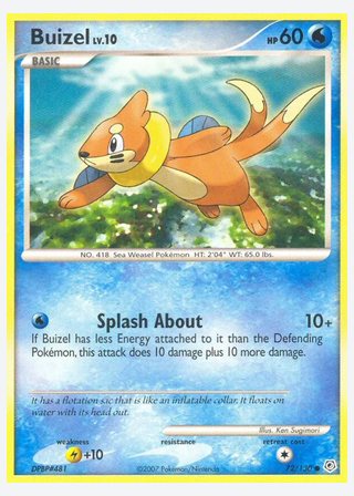 Buizel — catalogusbeeld