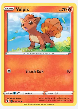 Vulpix — catalogusbeeld