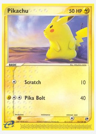 Pikachu — catalogusbeeld