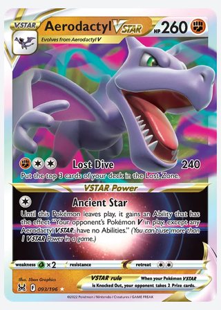 Aerodactyl VSTAR — catalogusbeeld