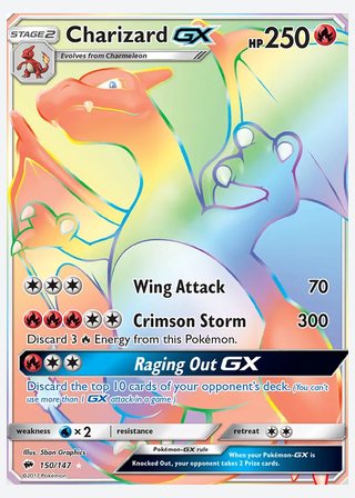 Charizard GX — catalogusbeeld