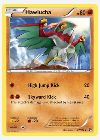 Hawlucha — catalogusbeeld